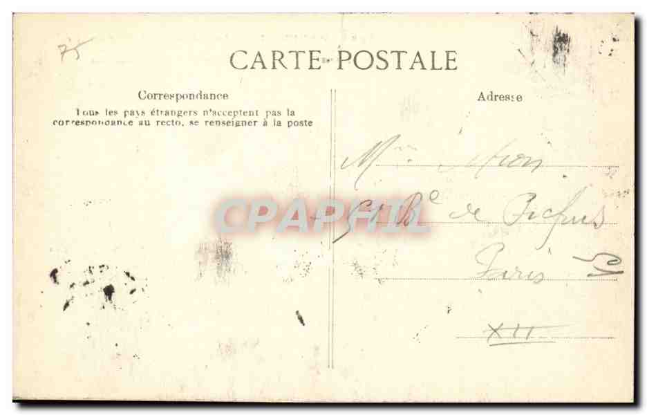 Paris CPA Le pont Alexandre III — Verso