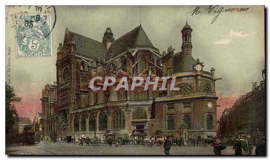 Paris CPA Chatelet Eglise