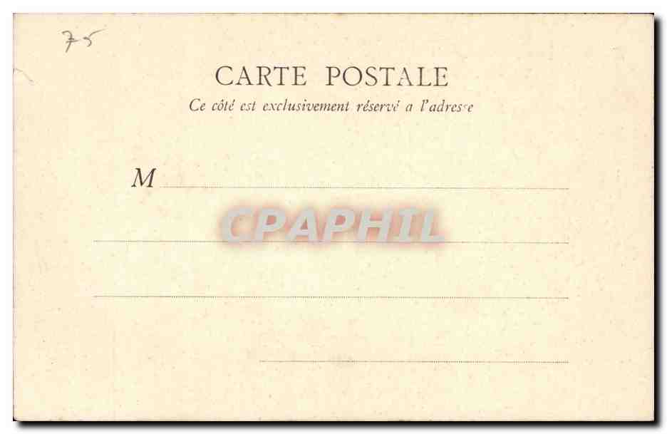 Paris CPA Eglise de la Sorbonne — Rückseite