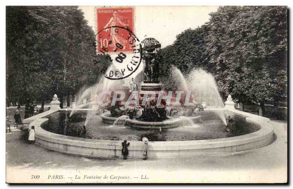 Paris CPA La fontaine de Carpeaux