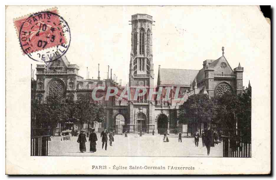 Paris CPA Eglise Saint Germain l'auxerrois