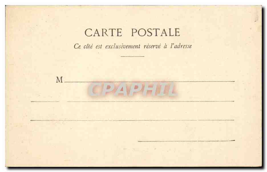 Paris CPA Le petit palais — Rückseite
