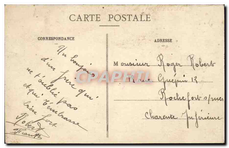 Paris CPA La porte Saint Denis — Rückseite