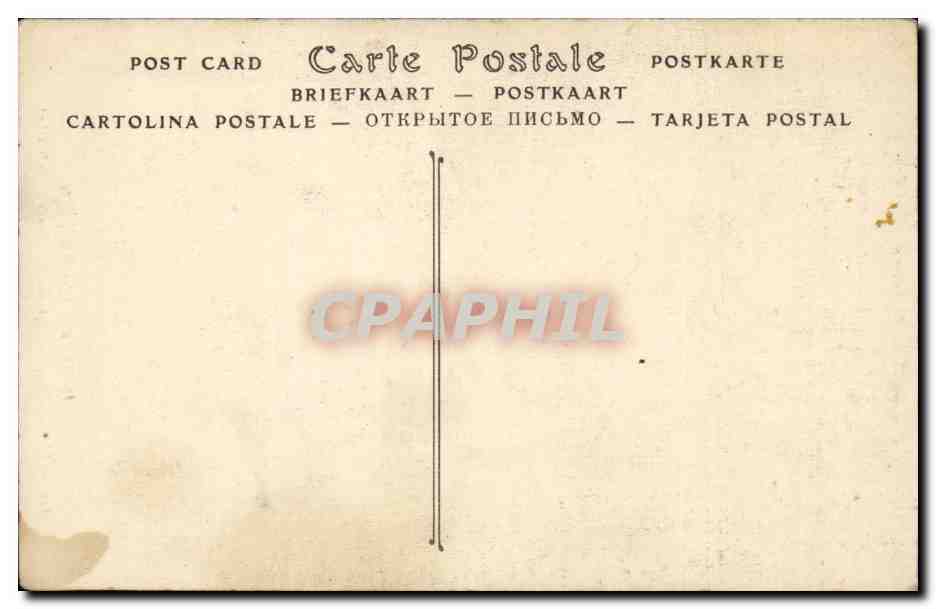 Paris CPA Musee des Arts Decoratifs Lit bois sculpte 15eme — Verso