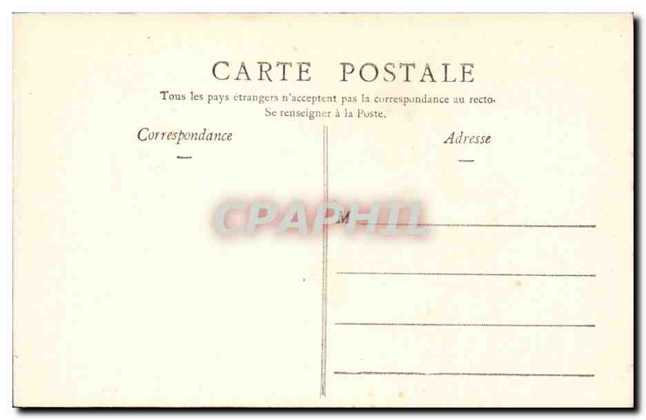 Paris CPA Le Trocadero — Rückseite