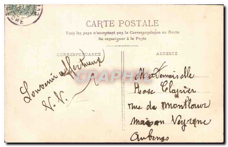 CPA Fantaisie enfant Anniversaire — Verso