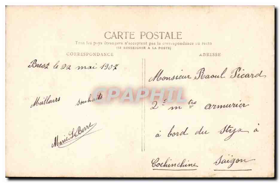 Femme avec bouquet de fleurs — Bonne Année — J.K. éditeur, n°133 — Verso