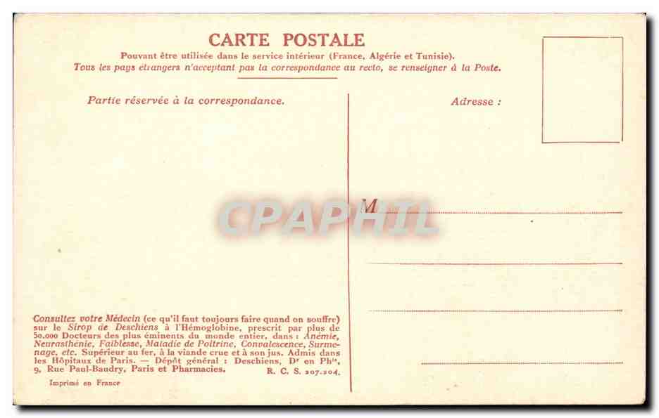 CPA Fantaisie Bataille de Marsaille (1693) gagnee par le Marechal de Catinat sur les allies — Rückseite
