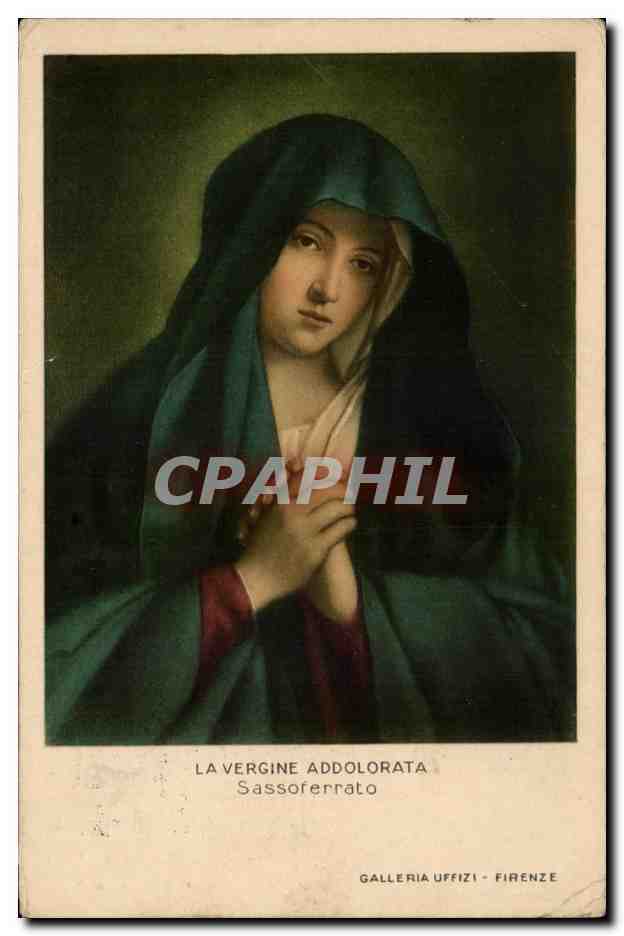 CPA la VErgine Addolorata Sassoferrato