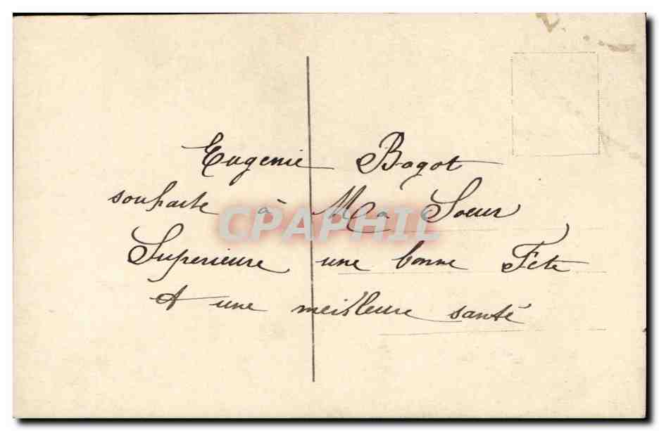 CPA Fantaisie Fleurs — Verso