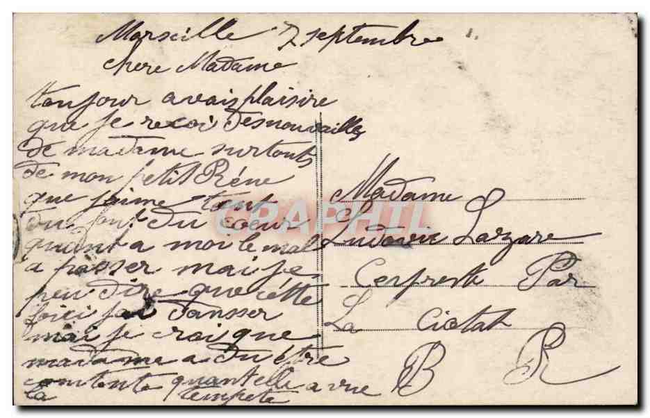 CPA Fantaisie Enfant Bebe — Rückseite