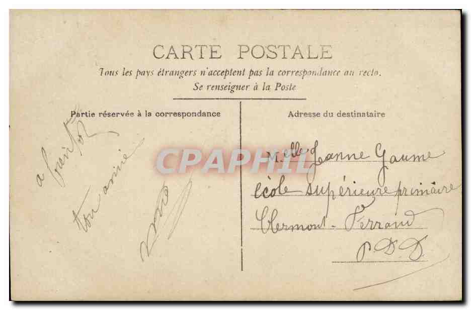CPA Fantaisie Enfants — Verso