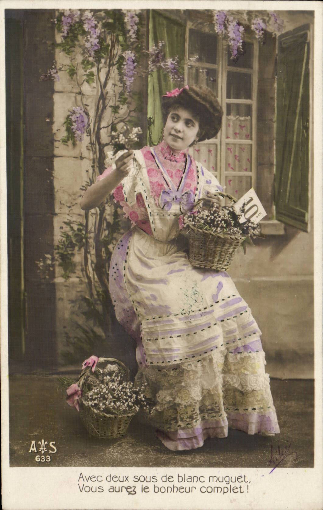 Femme avec des muguet — A&S 633 — A&S