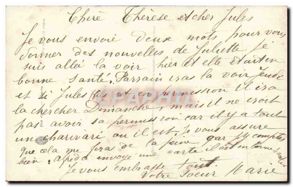 Jeune femme en robe rose — rose dans les cheveux — éditeur CPAPHIL — Verso