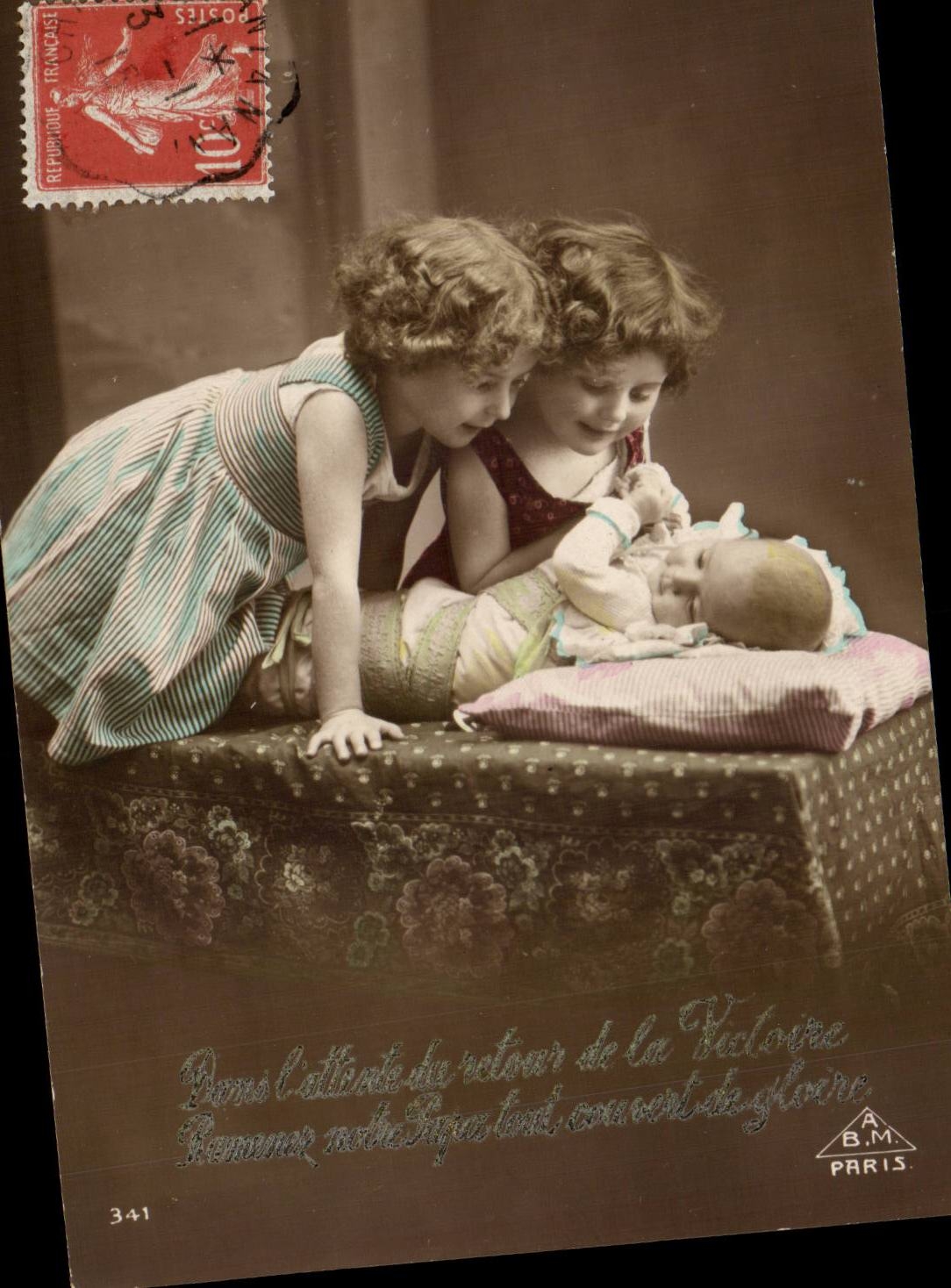 CPA Fantaisie Enfants et bebe