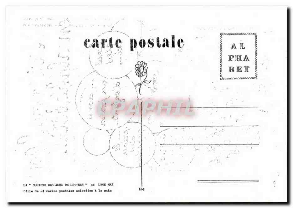 CPM lettre E Peuchere Va donc passer quelques jours au pays Tu attraperas vite l'accent (Marseille) — Rückseite