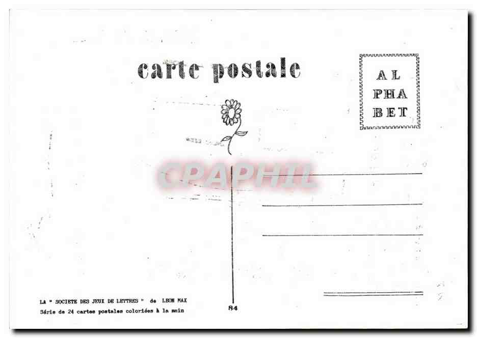CPM lettre G On attend plus que moi pour partir tchao — Rückseite