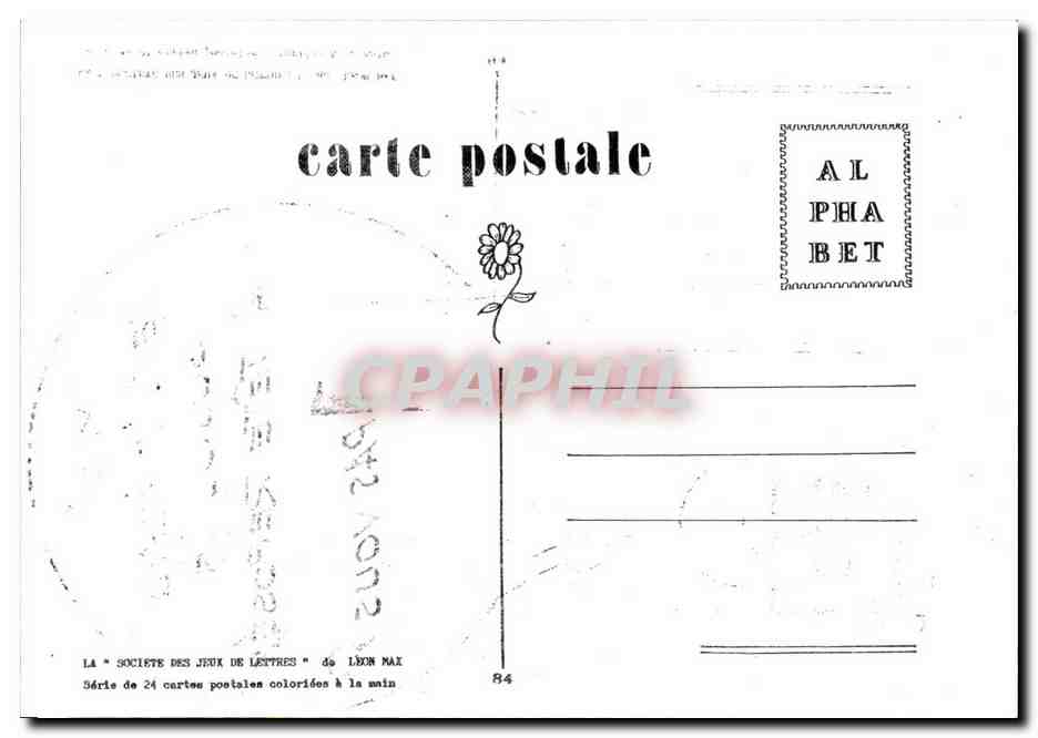 CPM lettre H l'heure H Au quatriene top il est exactement — Back