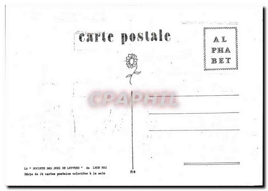 CPM lettre T Une potence devenue sans emploi — Rückseite