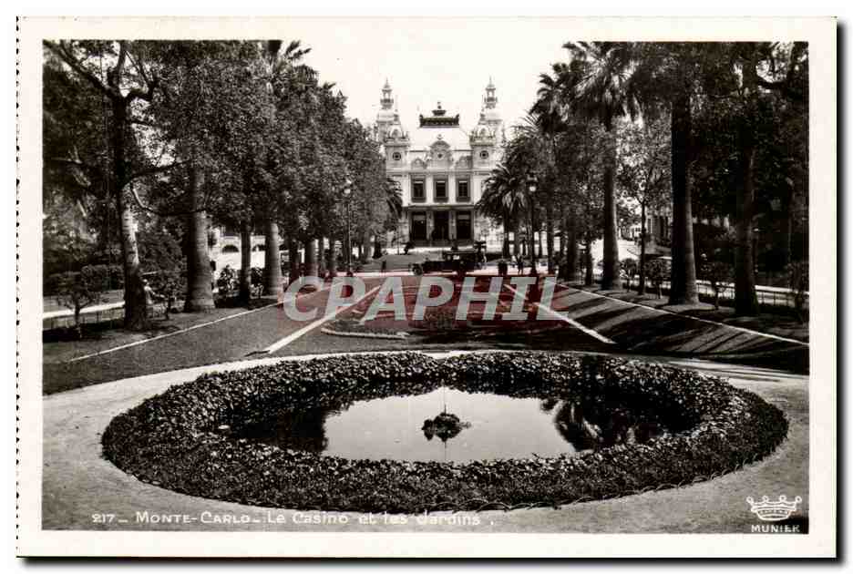 CPM principaute de Monaco Le casino et les jardins