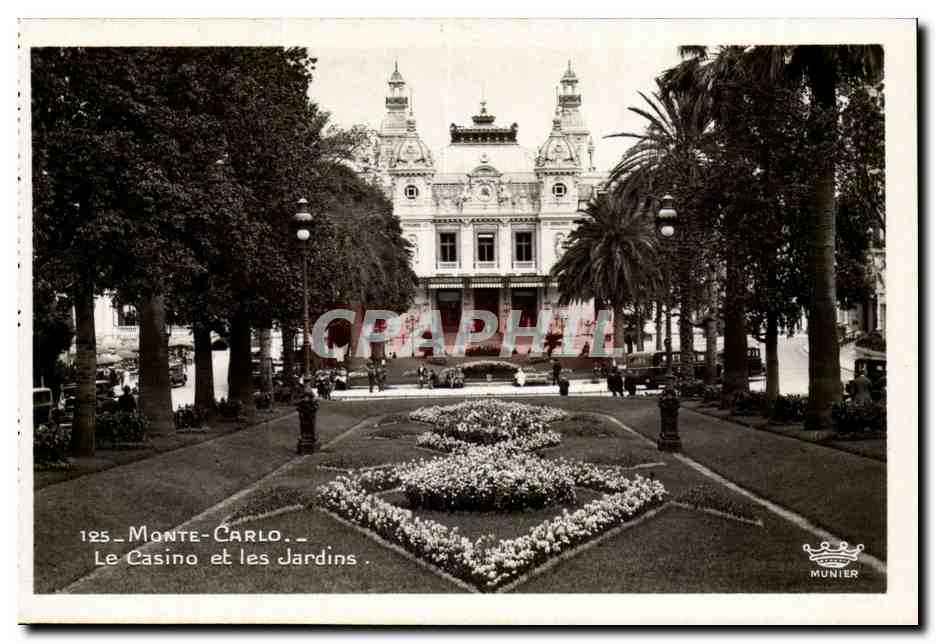 CPM principaute de Monaco Le casino et les jardins