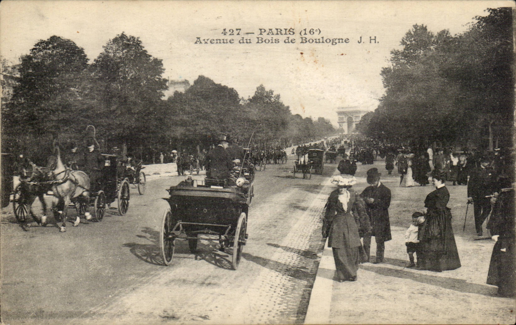Paris CPA Avenue du Bois de Boulogne
