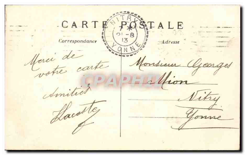 Bois de Vincennes — Vue pittoresque de la grotte Lac Daumesnil — C. M. — n° 542 — Rückseite