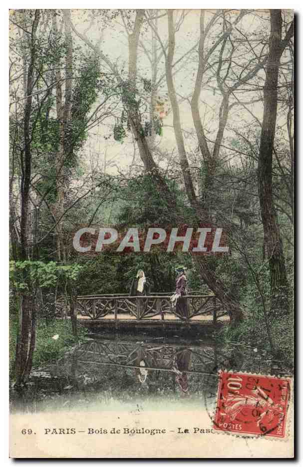 Paris CPA Bois de Boulogne La passerelle