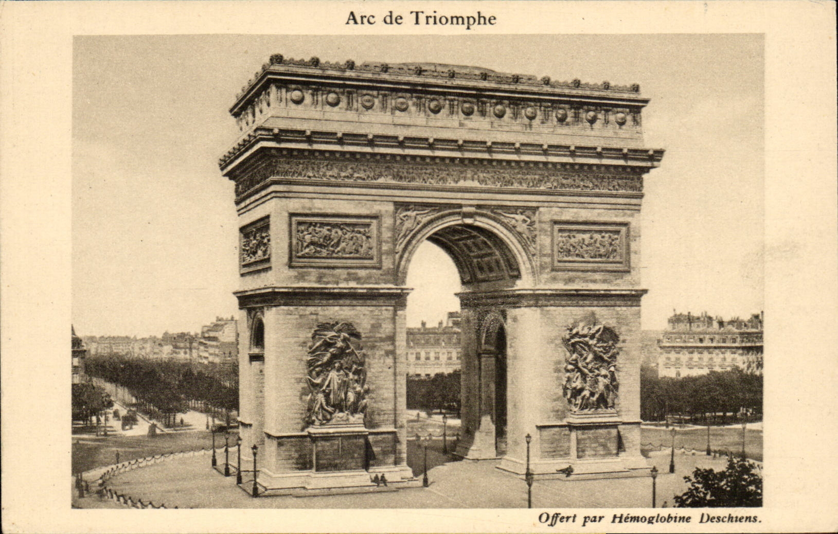 Paris CPA Arc de Triomphe