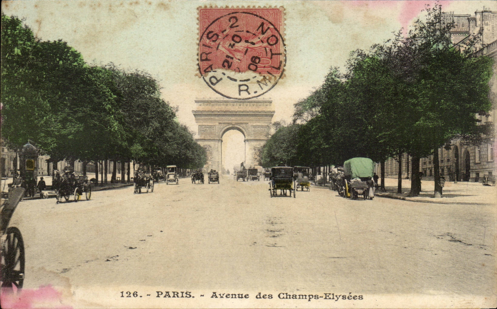 Paris CPA Avenue des Champs Elysees