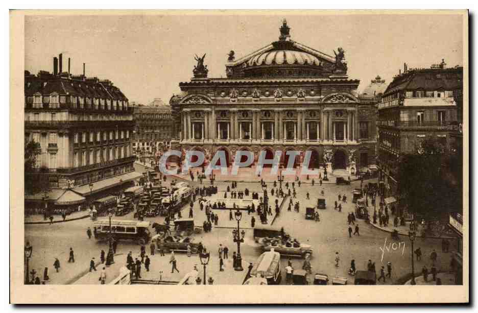 Paris CPA Place de l'opera