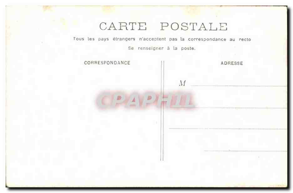 Paris CPA La conciergerie — Rückseite