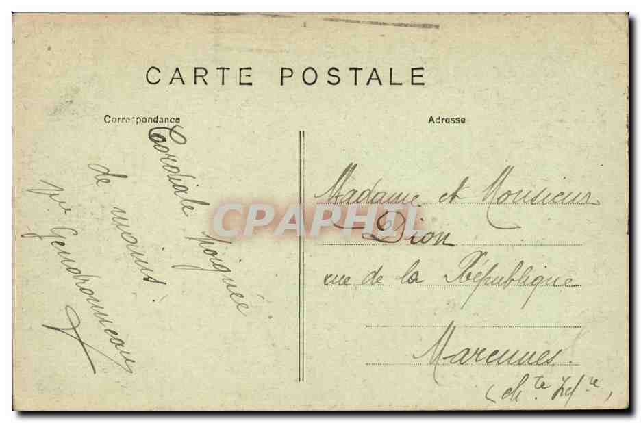 Paris CPA Cimetiere du Pere Lachaise Le colombarium Felix Pyat Paule Mink Lissagaray — Rückseite