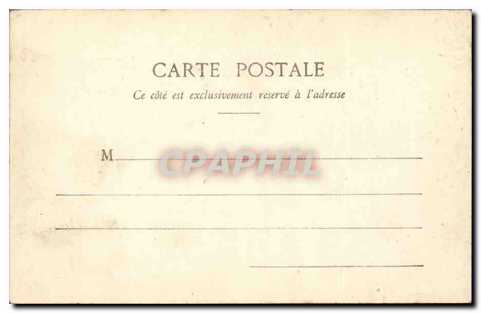 Paris CPA Place Daumesnil (lion lions) — Verso