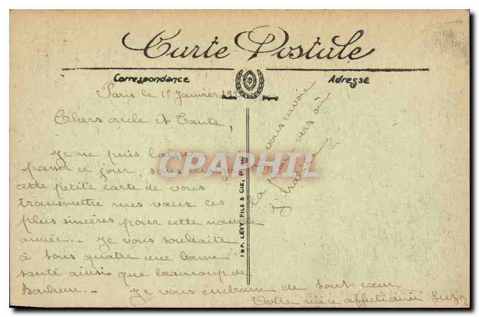 Paris CPA La place Clichy — Rückseite