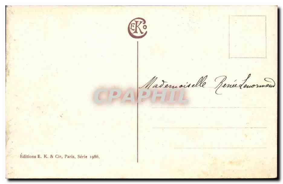 CPA Fantaisie Paysage — Verso