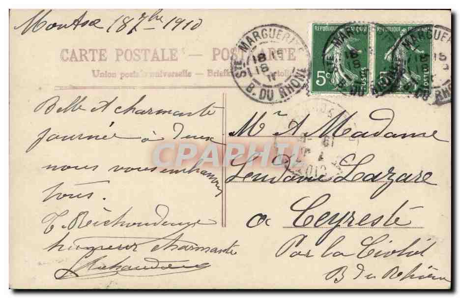 Jeune femme avec bouquet de fleurs — arche végétale — éditeur Union postale universelle, n° 4403 — Reverso