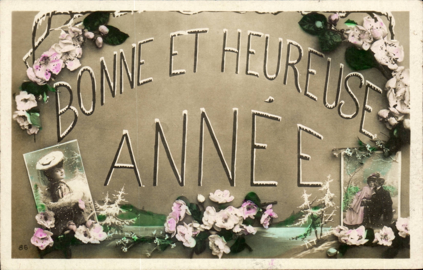 CPA Fantaisie Bonne et heureuse annee