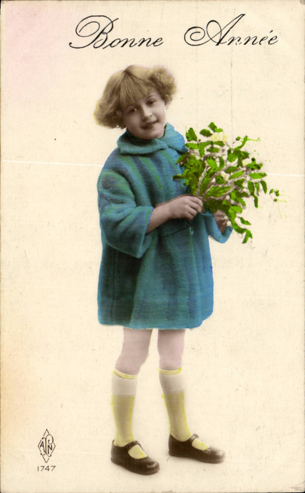 CPA Fantaisie Enfant Bonne annee