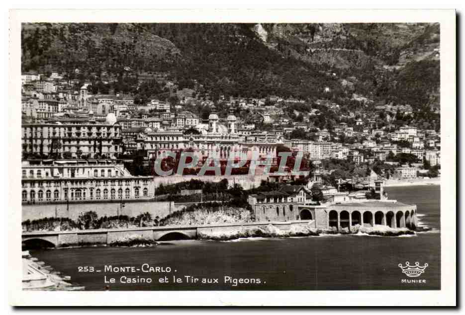 Monaco Monte Carlo CPA Le casino et le tir aux pigeons
