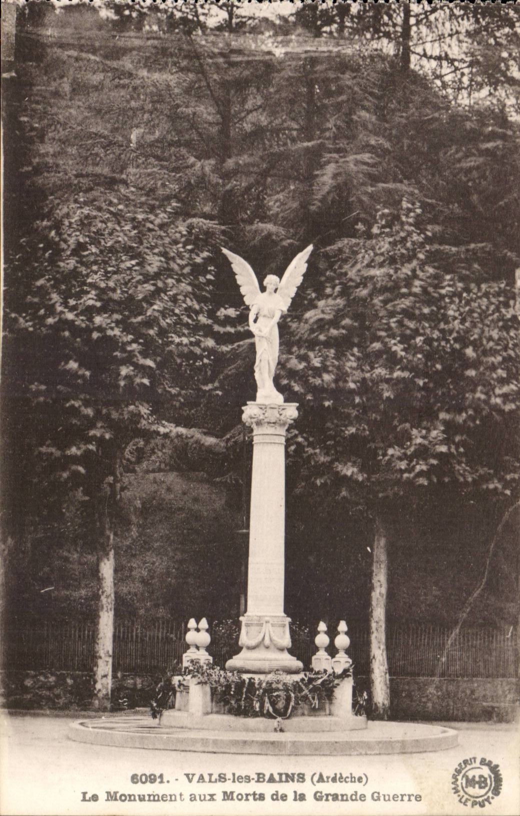Vals-les-Bains (Ardèche) — Monument aux Morts de la Grande Guerre — éditeur Le Put