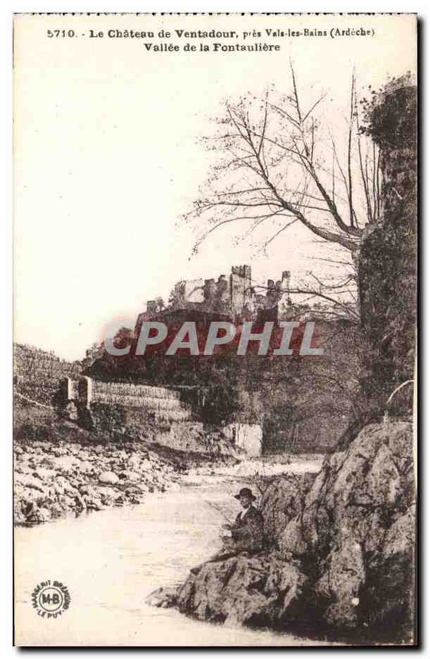 CPA Le chateau de Ventadour pres Vals les Bains Vallee de la Fontauliere