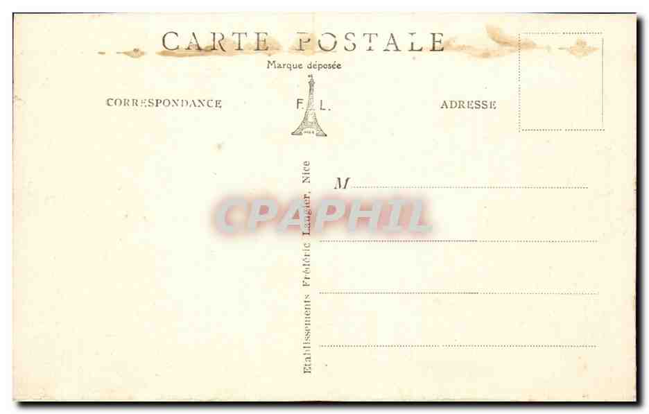 Nice CPA Le port et les quais — Rückseite