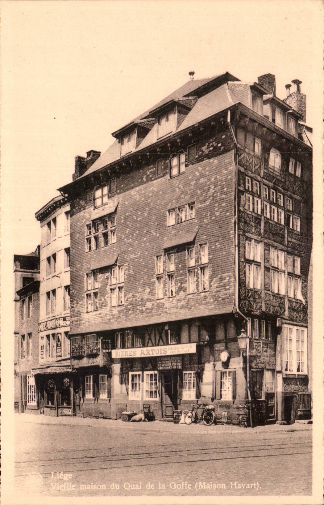 Belgie Belgique liege CPA Vieille maison du quai de la Goffe (maison Havart)