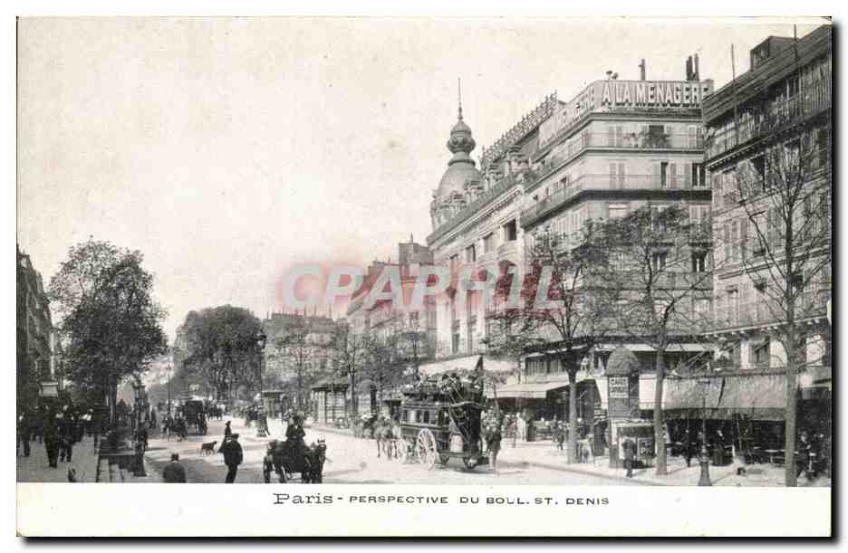 Paris CPA Perspective du Bd St Denis