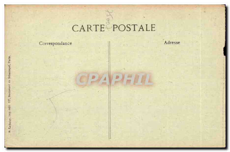 Paris CPA Hotel des Invalides — Rückseite