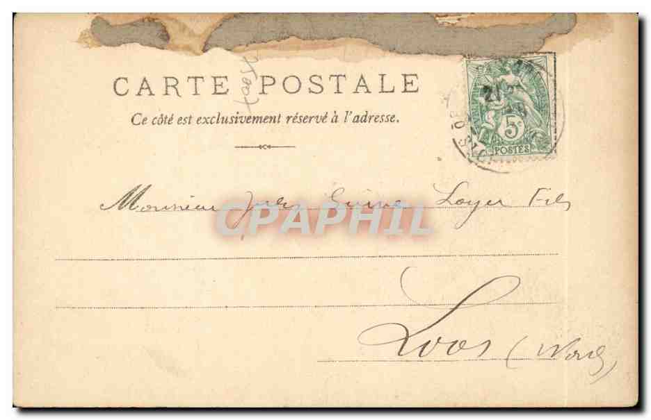 Paris CPA Hotel des Invalides  — Rückseite