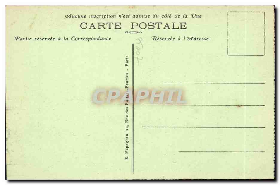 Paris CPA Hotel des Invalides Tombeau de Napoleon 1er — Rückseite