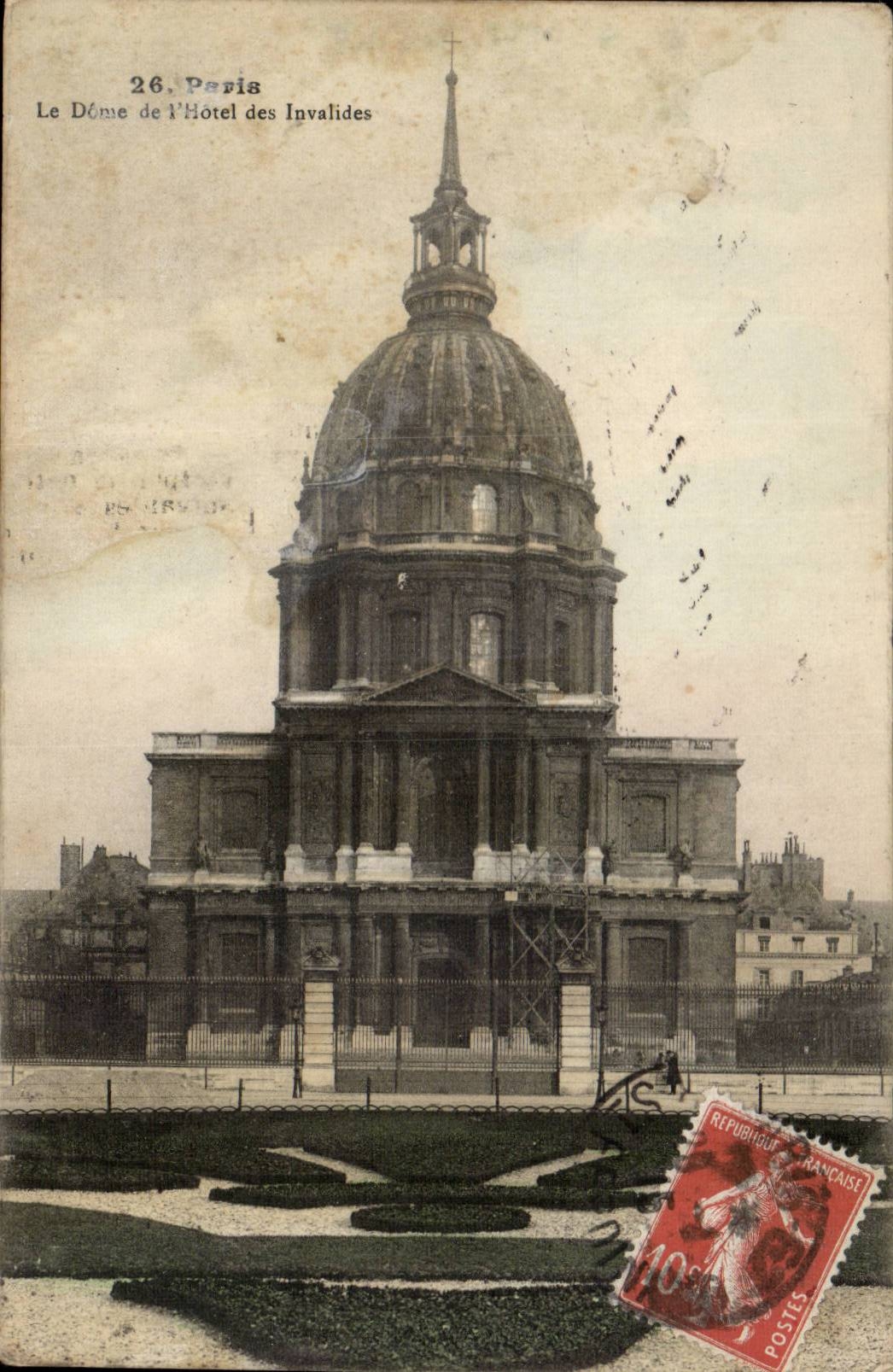 Paris CPA Dome de l'Hotel des Invalides 