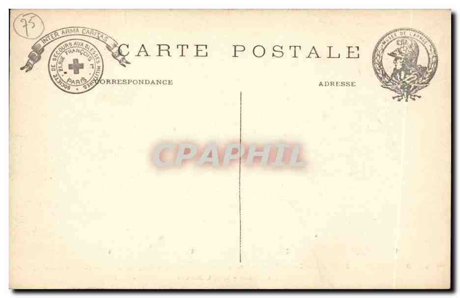 Paris CPA Hotel des invalides Salle Bougainville Types de guerriers exotiques Malais borneo — Rückseite